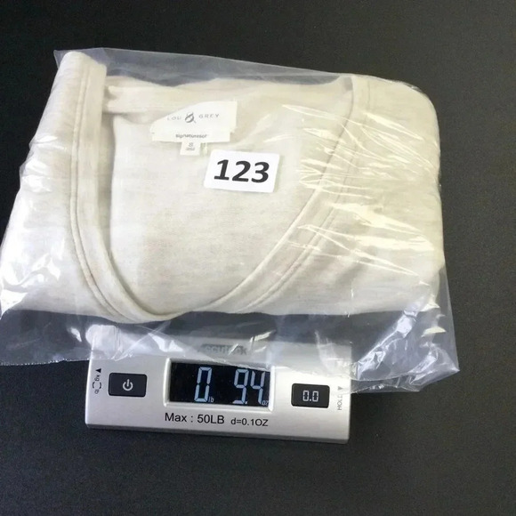 Lou & Grey Signature Soft Womens Cream V-Neckline Pullover Dress Small - Picture 7 of 8